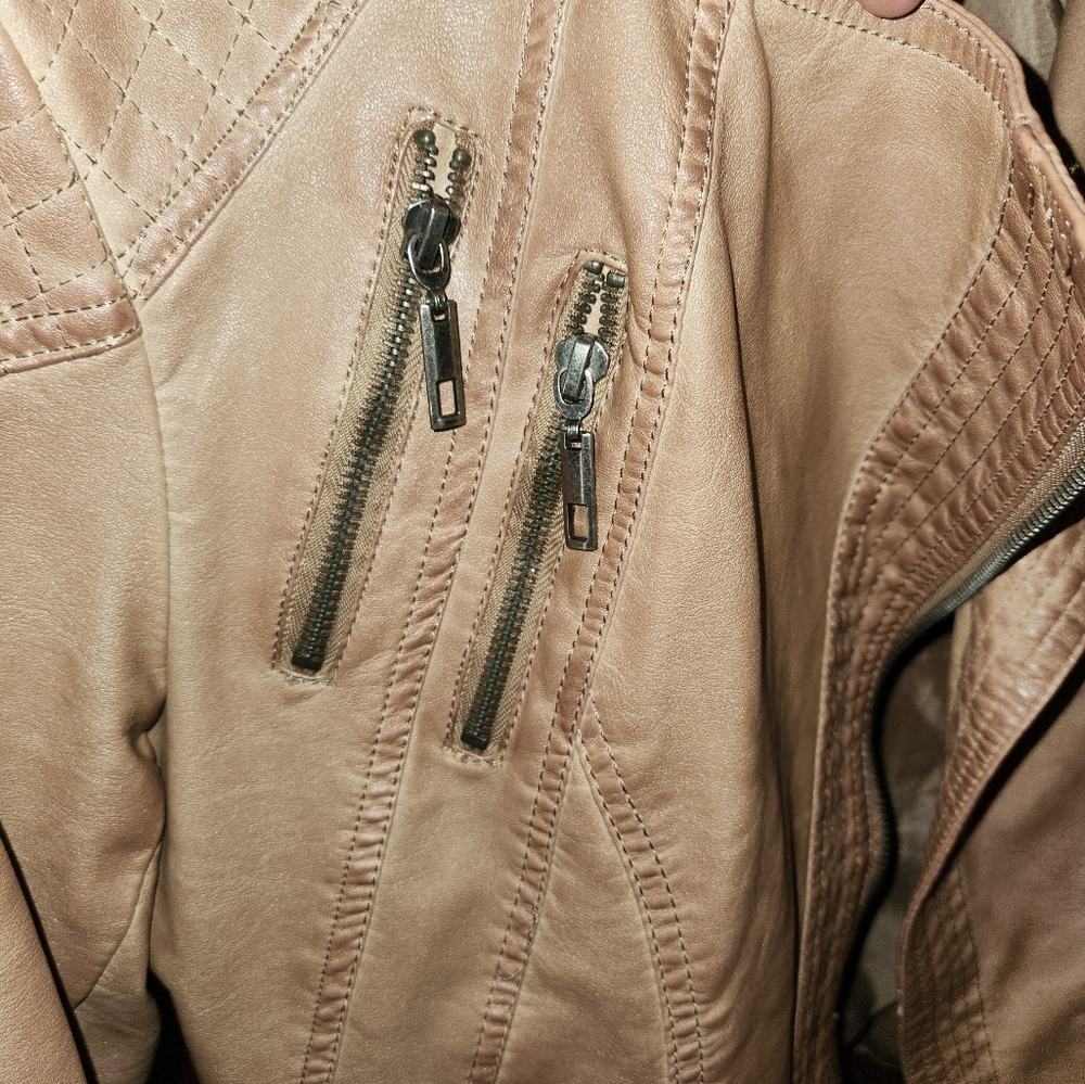 Paparazzi motorbike vegan jacket size small - Picture 6 of 7